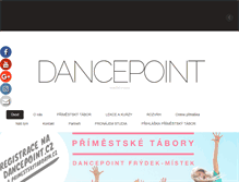 Tablet Screenshot of dancepoint.cz